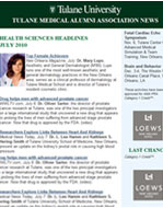 Media New Orleans - Dr Lupo Featured in TMAA News, July 2010