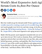 World's Most Expensive Anti-Aging Serum Costs $1,800 Per Ounce